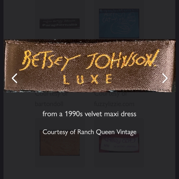 Betsey Johnson Iconic Luxe 90's Black and Gold Pinstriped Pencil Skirt-Size:L - Picture 5 of 5